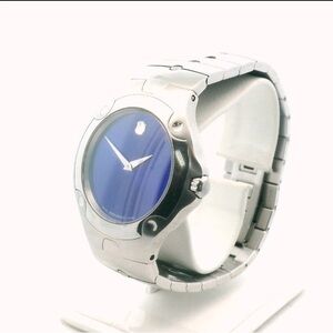 Movado 84.G1.1892 Electric Blue Dial Stainless Steel Quartz Watch